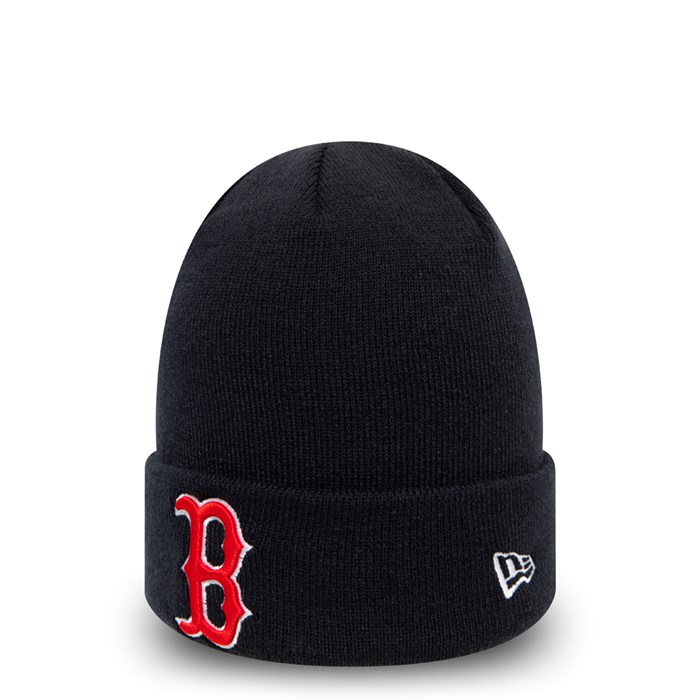 Boston Red Sox Essential Cuff Pipohattu Laivastonsininen - New Era Lippikset Tukkukauppa FI-581743